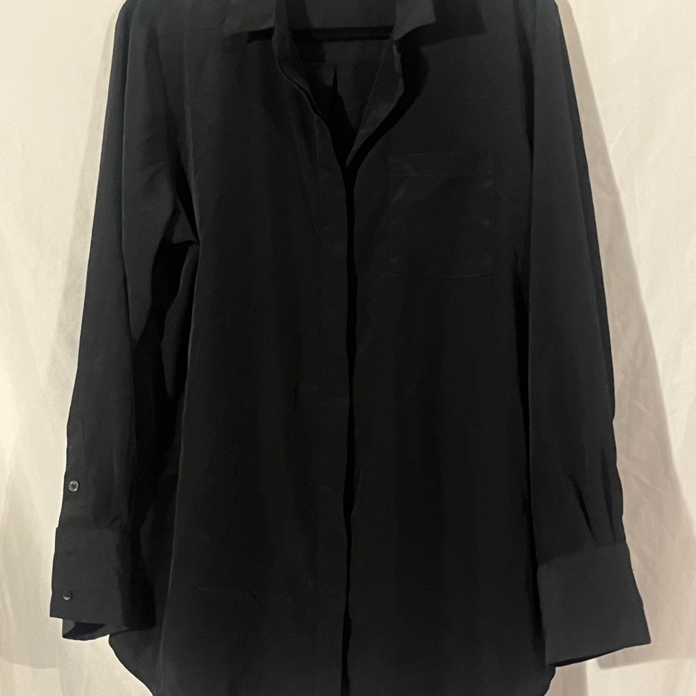 EUC Nine West Black Casual Button Down Shirt